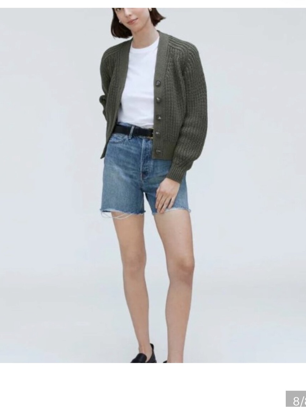 Everlane Textured Cotton Cardigan